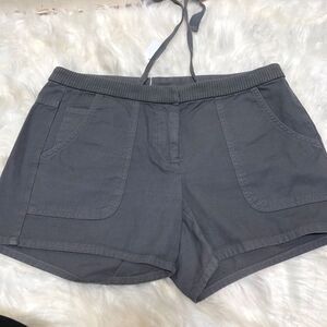 J Crew Chino Gray Pull On Shorts size 2 (1023)